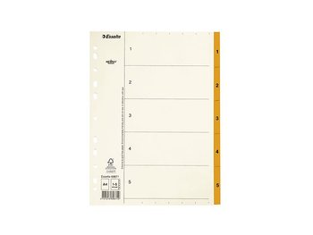 Pappregister Servo A4 1-5 orange 20/fp