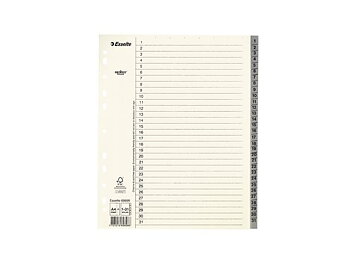 Pappregister System Servo A4+ 1-31 grå