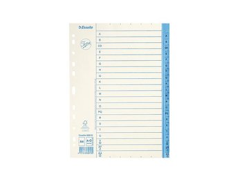 Pappersregister JOPA A4 A-Ö vit/blå