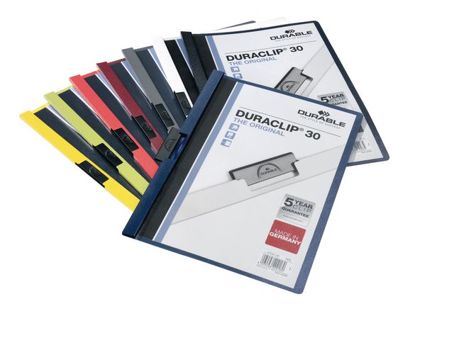 Klämmapp Duraclip 2200 A4 3mm vit - 2