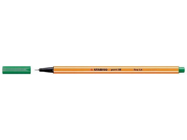 Fineliner Stabilo Point 88 grön 10/fp