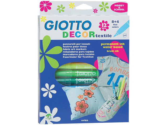 Textilpennor GIOTTO Decor 12/fp