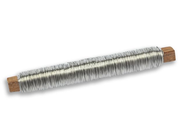 Metalltråd silver 50m/rulle