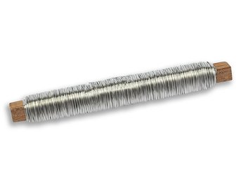 Metalltråd silver 50m/rulle