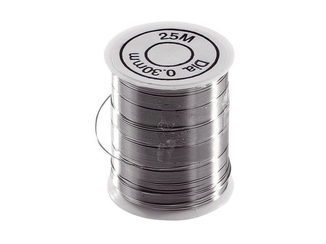 Metalltråd 0,3mmx25m - 2