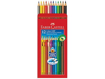 Färgpennor Faber Castell Colour Grip 10/fp