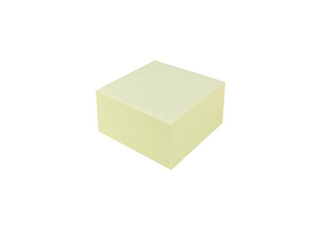 Självhäftande Notisar kub 75x75mm gul