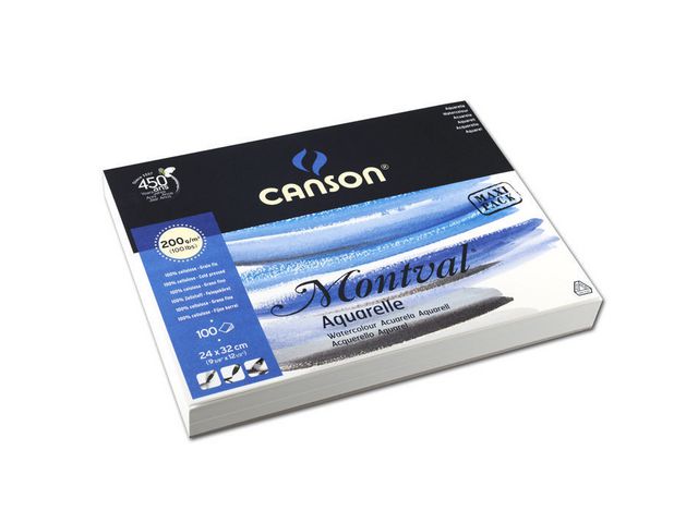 Akvarellpapper CANSON 200g, 24×32cm - 4