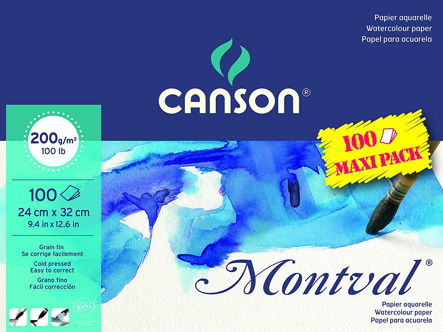 Akvarellpapper CANSON 200g, 24×32cm - 2