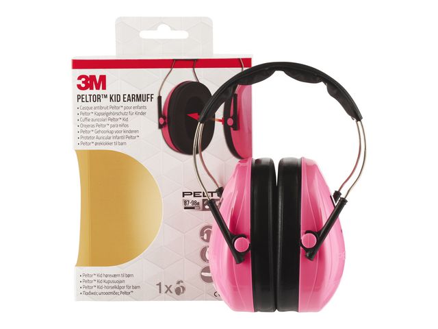 Hörselskydd 3M Peltor KID neonrosa - 3