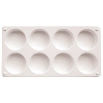 Plastpalett för 8 färgblock 1/fp