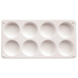 Plastpalett för 8 färgblock 1/fp