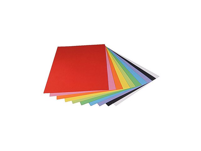 Dekorationskartongsats 45 x 64 cm 10 färger 50/fp - 2