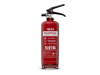 Brandsläckare NEXA pulver 2kg röd 13A