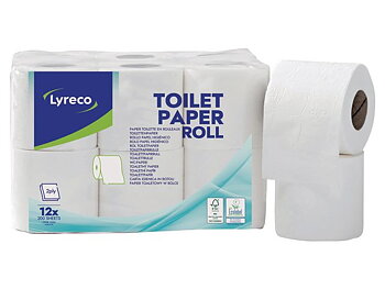 Toalettpapper LYRECO 22m 12/fp