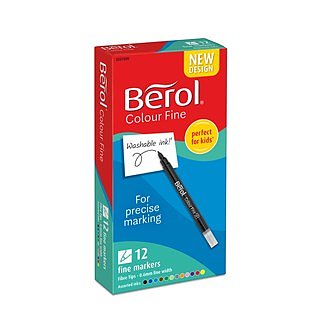 Fiberpennor Berol Colorfine 12/fp