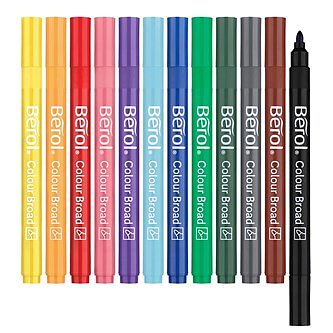 Fiberpennor Berol Colourbroad 12/fp