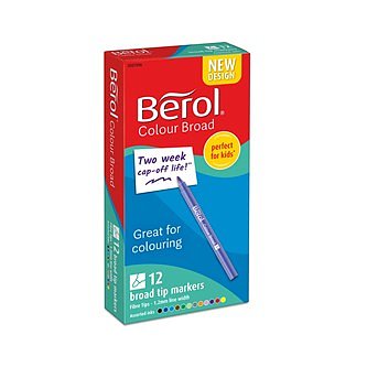 Fiberpennor Berol Colourbroad 12/fp