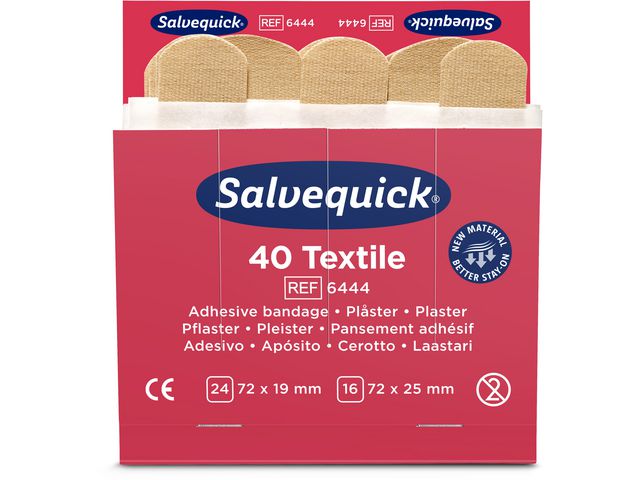 Plåster SALVEQUICK refill textil 6 fp