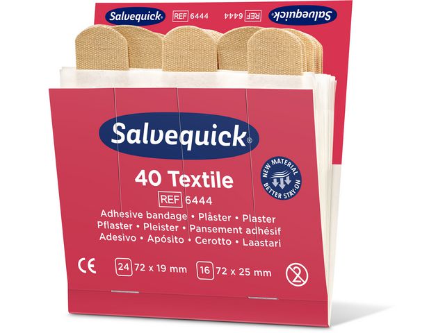 Plåster SALVEQUICK refill textil 6 fp - 3