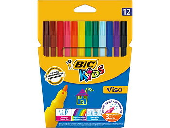 Fiberpennor BIC Kids Visa 12/fp