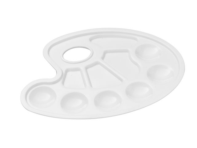 Plastpalett oval 5/fp