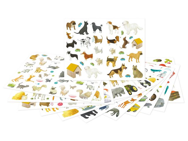 Stickers sorterade motiv