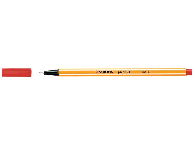 Fineliner Stabilo Point 88 röd 10/fp