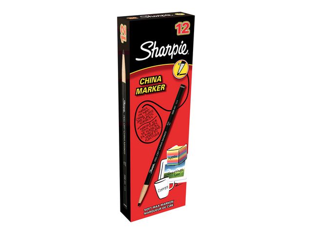 Märkpenna vax SHARPIE China svart - 2