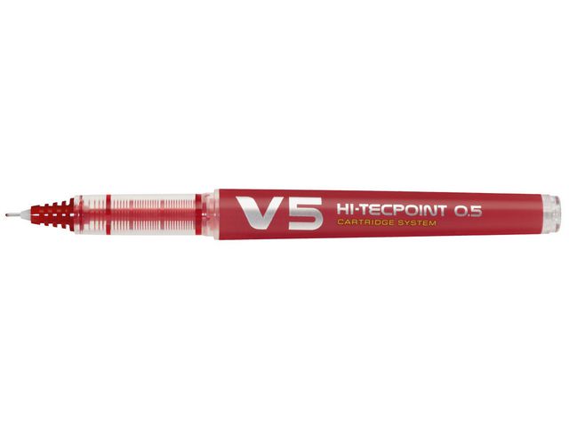 Bläckkulpenna PILOT Hi-Tec V5 röd 10/fp