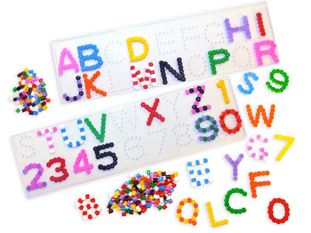Pärlplatta ABC/siffror 5/FP