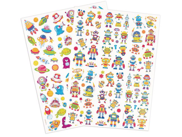 Stickers robotar rymdfigurer 154/fp
