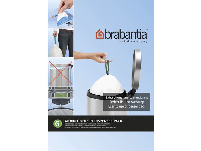 Avfallspåsar G, dispenser 23/30L 40/FP