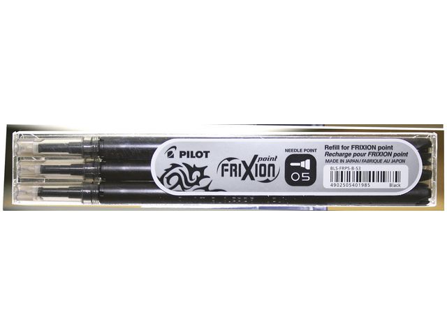 Patron PILOT Frixion Point 0,5 svart3/FP