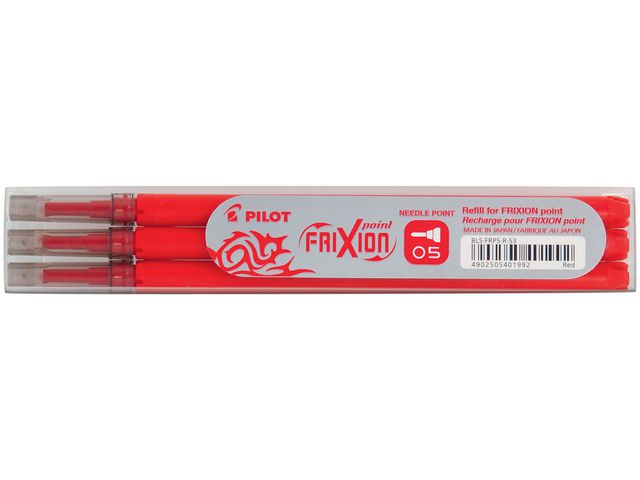 Patron PILOT Frixion Point 0,5 röd 3/FP