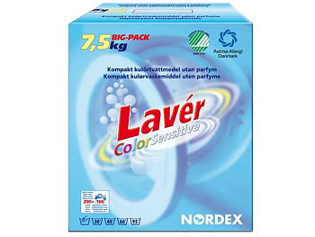 Tvättmedel Lavér Color Sensitive 7,5kg