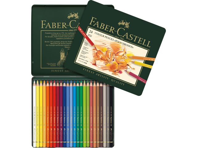 Färgpennor Faber Castell Polychroms 24/fp