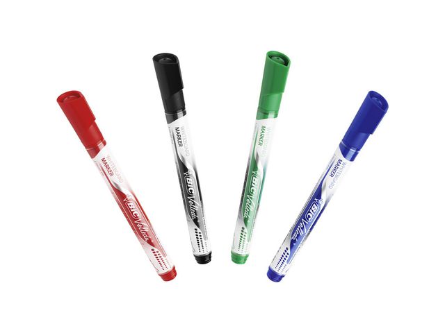 Whiteboardpenna BIC Velleda liq B12 blå - 2