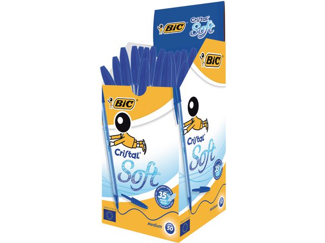 Kulpenna BIC Cristal Soft 1,2 blå - 2