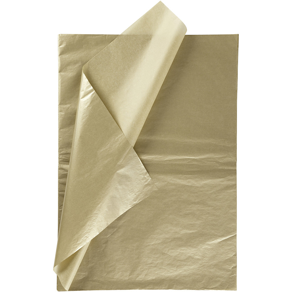Silkespapper Guld 50 x 70cm 25/fp