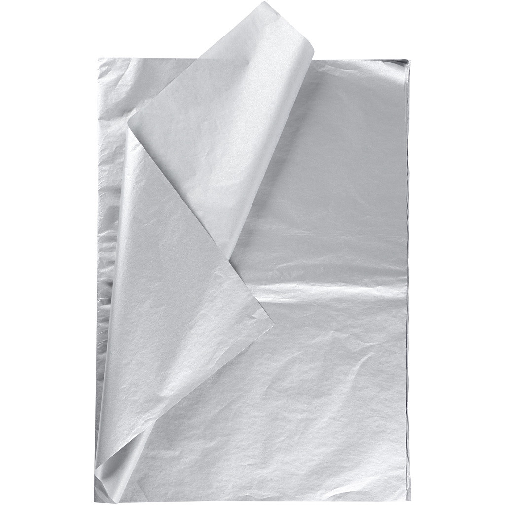 Silkespapper Silver 50 x 70cm 25/fp