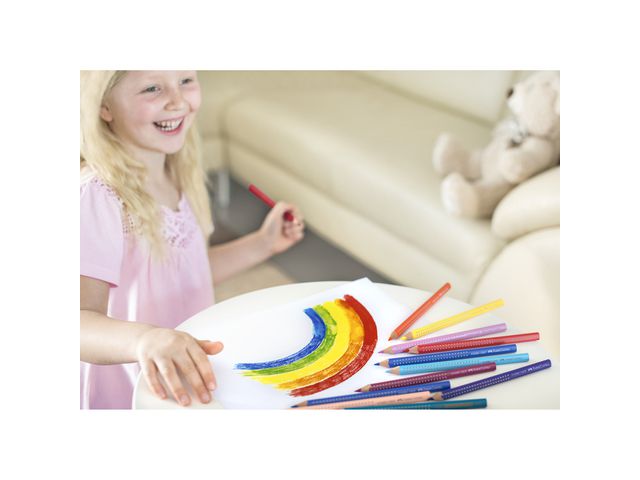 Färgpennor Faber Castell Jumbo Grip 12 färger/fp - 5