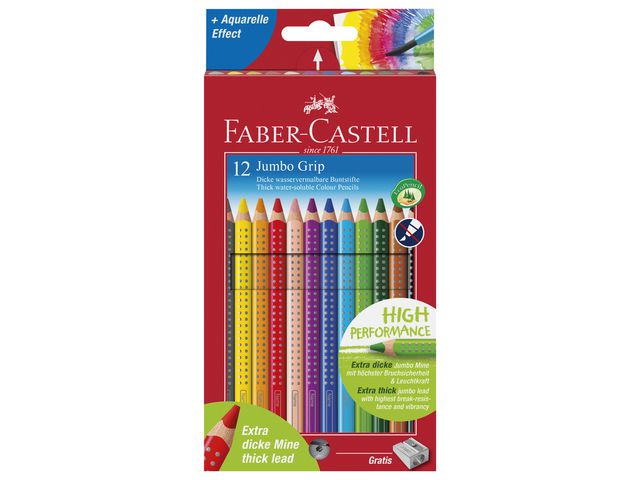 Färgpennor Faber Castell Jumbo Grip 12 färger/fp - 3
