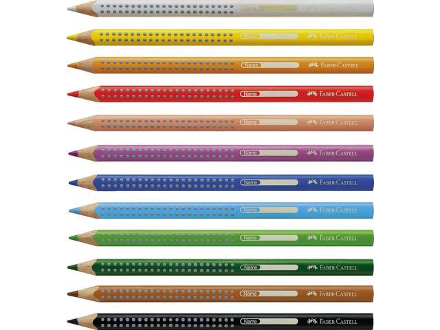 Färgpennor Faber Castell Jumbo Grip 12 färger/fp - 2