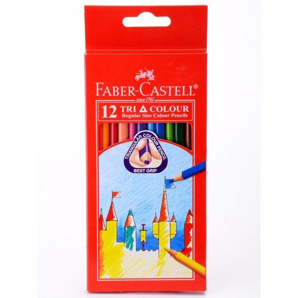 Färgpennor Faber Castell Tri Colour 12/fp