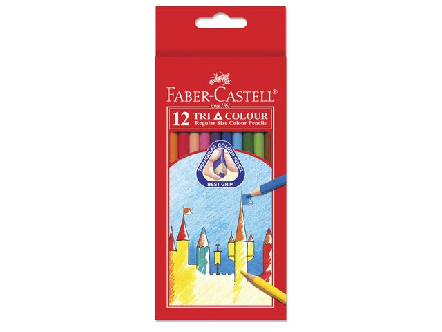 Färgpennor Faber Castell Tri Colour 12/fp - 4