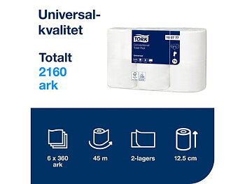 Toalettpapper TORK Universal 2-lag 42/fp