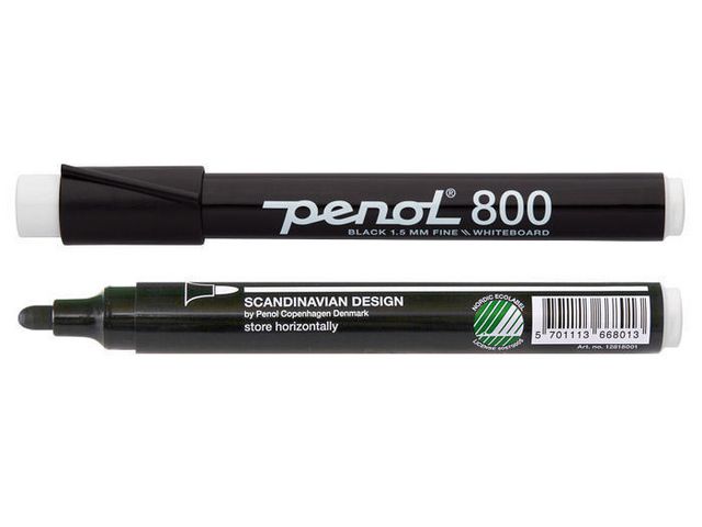 Whiteboardpenna PENOL 800 rund svart - 3