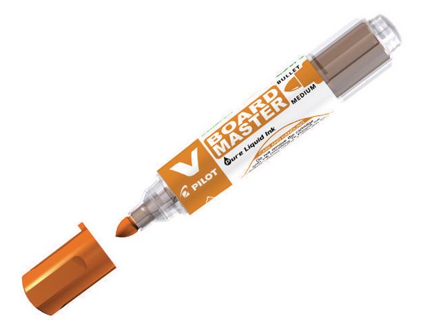 Whiteboardpenna PILOT V Board rund orange - 2