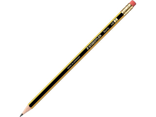 Blyertspenna STAEDTLER topgummi HB 12/FP